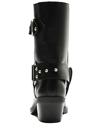 Arezzo Women's Kaia Mid-Block Leather Booties