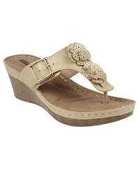 Gc Shoes Women's Narbonne Flower Wedge Sandals