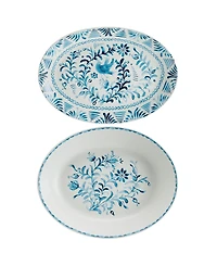 Fitz and Floyd Sicily Serve Bowl & Platter Set
