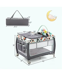 Costway Baby 3 1 Playard Portable Nursery Center