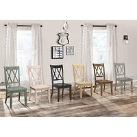 Streamdale Furniture 2 Casual Side Chairs with Double-x Back