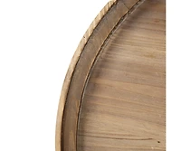 Streamdale Furniture D23.5 X 25" Round 3-Tiered Side Tabel, Natural End Tabel For Lving Room Bedroom Entryway, Brown