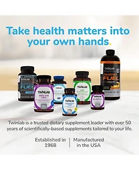 Twinlab Stress B-Complex Caps - Energy Support Supplement with Vitamin B12 and B6-250 Capsules