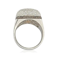 Suzy Levian Sterling Silver Cubic Zirconia Pave Dome Ring