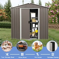 Streamdale 8FT X 4FT Outdoor Metal Storage Shed With Window