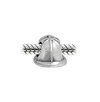 Bling Jewelry Fireman Fire Department Firefighter Hat Helmet Charm Bead Wife Oxidized Sterling Silver Fits European Bracelet