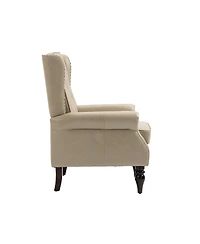 Simplie Fun Wood Frame Armchair, Modern Accent Chair Lounge Chair For Living Room