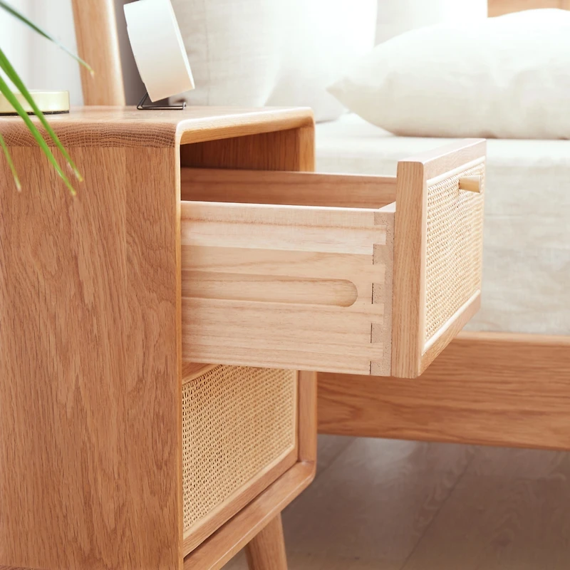 Streamdale Furniture Simple North American Oak Bedside Cabinet