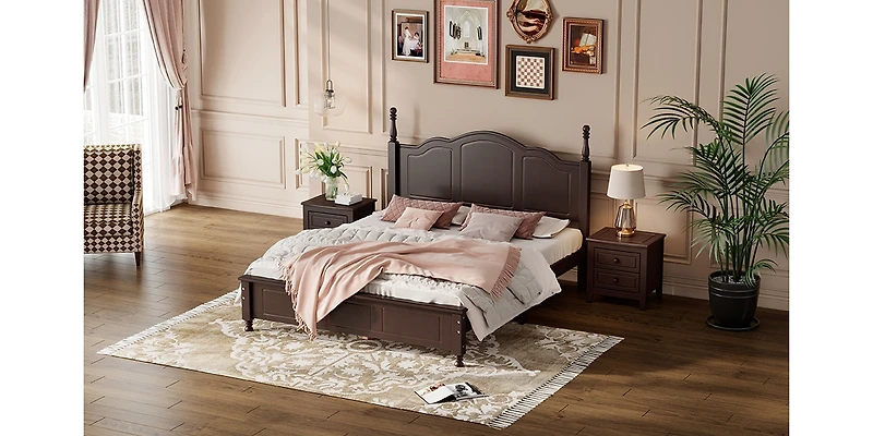 Streamdale White 3-Pc Queen Bed and Nightstands Set