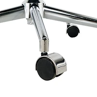 Streamdale Modern Teddy Fleece Dining Chair with Chrome Legs