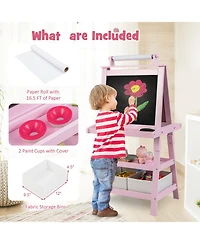 3-in-1 Double-Sided Storage Art Easel