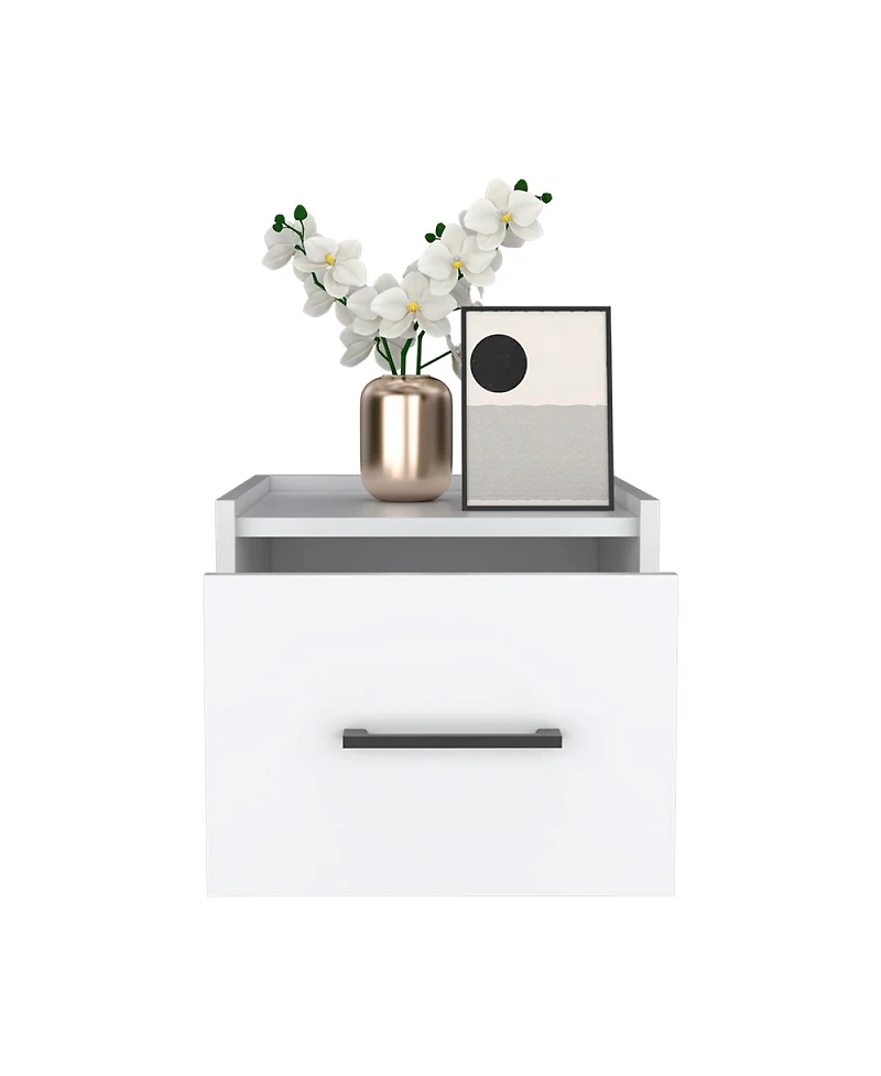 Simplie Fun Floating Nightstand Calion, Bedroom, White