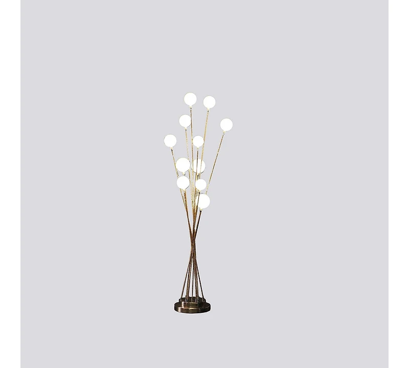Streamdale 11-Light Chrysanthe Yellow Gold Led Floor Lamp