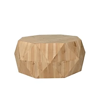 38.58"Threedimensional Embossed Pattern Design American Retro Style Coffee Table