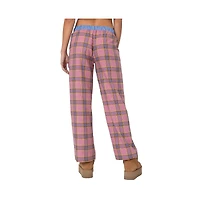 Edikted Women's Plaid & Stripe Pants
