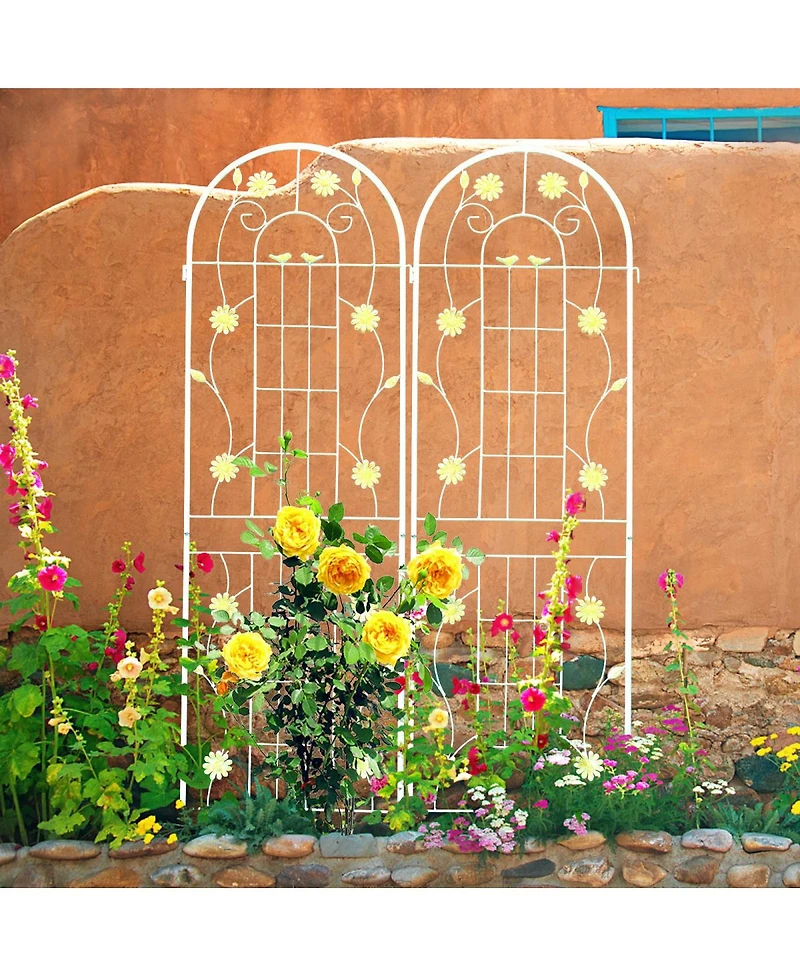 Streamdale Furniture Metal Garden Trellis for Climbing Plants Outdoor Support