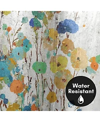 71x74 Floral Shower Curtain - Spring Garden by Pi Creative Art