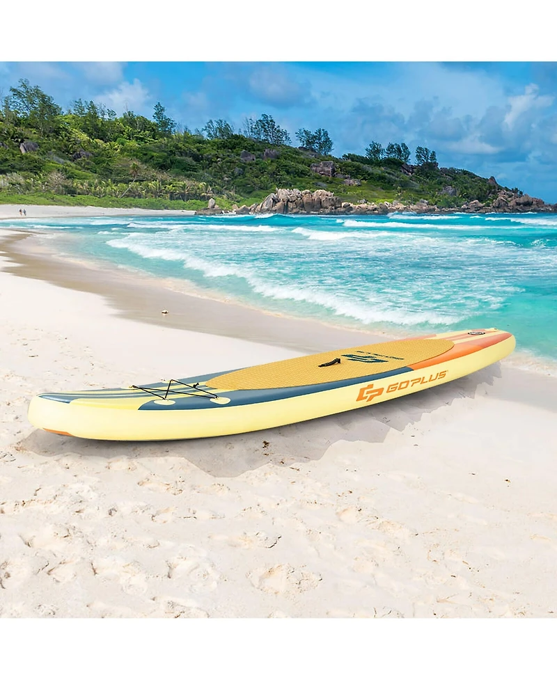 Costway 10.5ft Inflatable Stand Up Paddle Board Surfboard with Bag Aluminum Pump