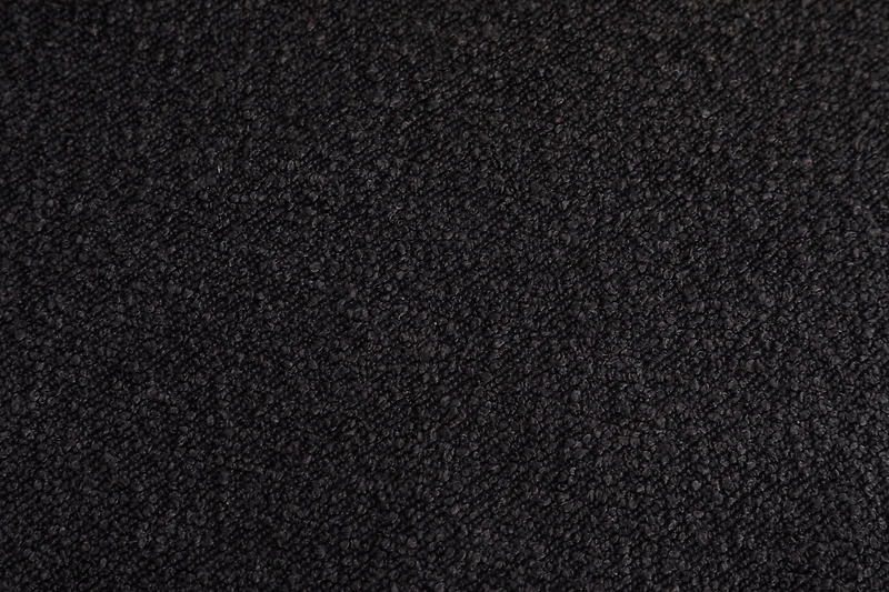 Streamdale Black Boucle Swivel Accent Chair with Wood Base