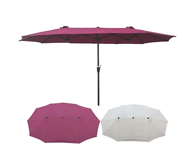 Streamdale 15' X 9' Double-Sided Patio Umbrella Outdoor