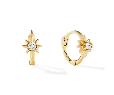 Ana Luisa Sun Huggie Hoops - Elios