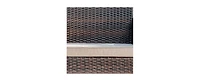 Nestl 3 Piece Patio Furniture Wicker Conversation Set