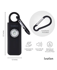 Ivation Personal Sos Keychain Alarm, Rechargeable Personal Alarm