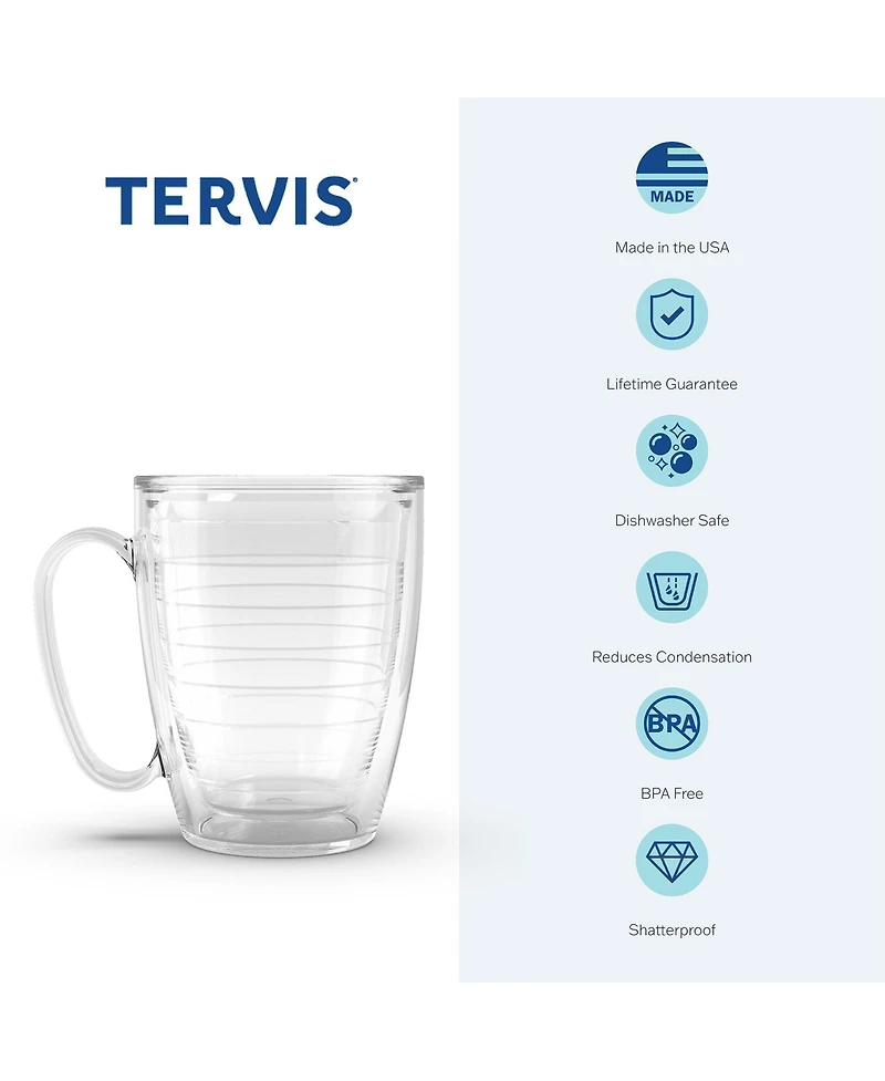 Tervis Nfl Dallas Cowboys - Legend Made in Usa Double Walled Insulated Tumbler Travel Cup Keeps Drinks Cold & Hot, 16oz Mug with Handle, Classic