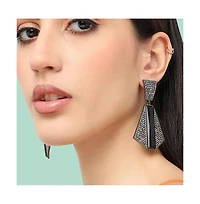 Sohi Women's Geometric Drop Earrings