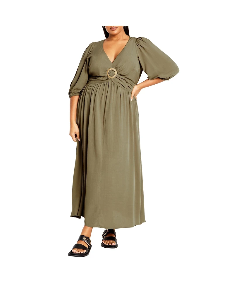 City Chic Plus Daydream Maxi Dress