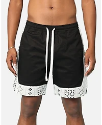 Carre Men's Bandana Lace Shorts - XXXLarge, Beige/Khaki