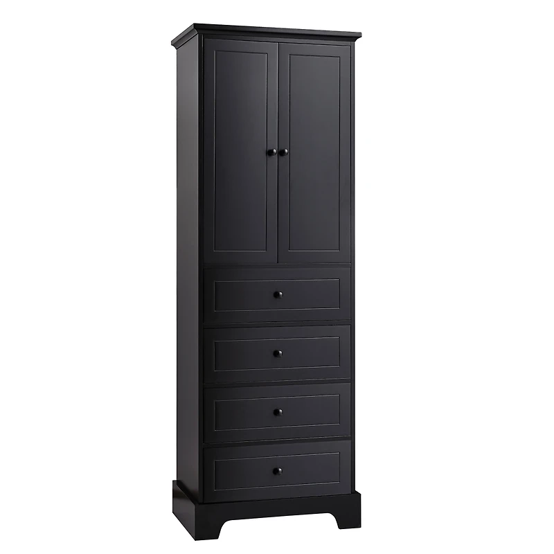 Streamdale Storage Cabinet with 2 Doors, 4 Drawers - Mdf, Painted Finish