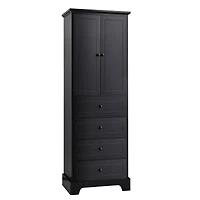 Streamdale Storage Cabinet with 2 Doors, 4 Drawers - Mdf, Painted Finish