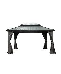 Streamdale 10' X 12' Hardtop Gazebo, Aluminum Metal Gazebo