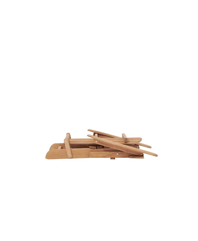Simplie Fun Wooden Outdoor Folding Adirondack Chair Set Of 2 Wood Lounge Patio Chair For Garden, Garden