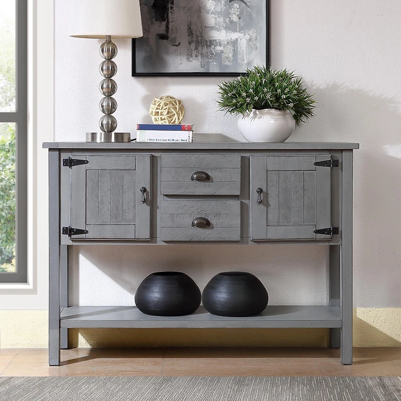 Streamdale 48" Solid Wood Console Table with 3 Drawers