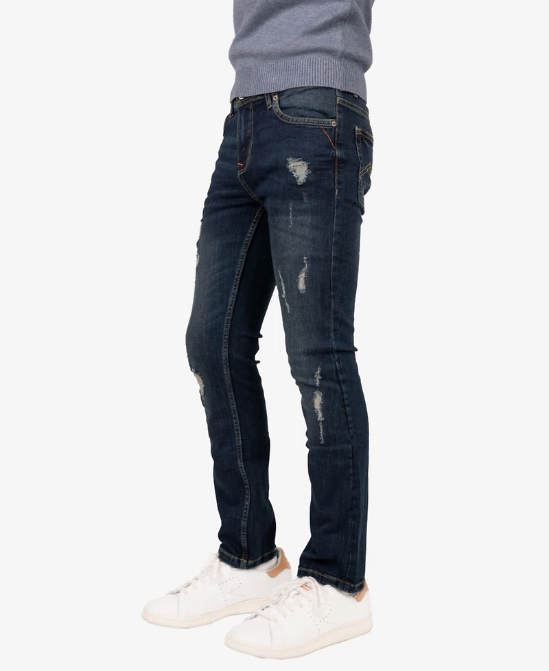 Raw X Big Boys RawX Distressed Neon Stitch Jeans