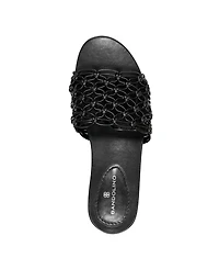 Bandolino Women's Melly Knotted Upper Flat Slide Sandals