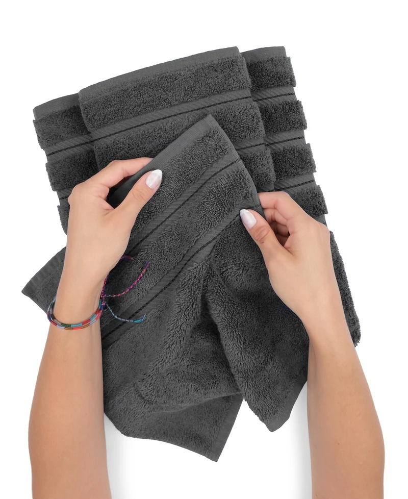 American Soft Linen Edison 100% Cotton Luxury 6-Piece Towel Set