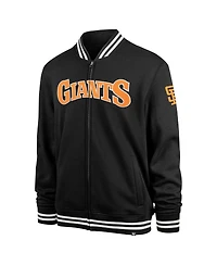 '47 Brand Men's Black San Francisco Giants Pack Pro Camden Full-Zip Track Jacket