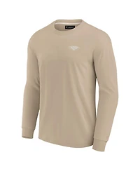 Fanatics Signature Men's and Women's Khaki New Orleans Pelicans Elements Super Soft Long Sleeve T-Shirt