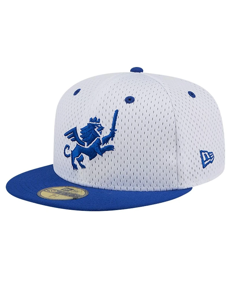 New Era Men's Gray Fc Cincinnati Throwback Mesh 59FIFTY Fitted Hat