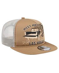 New Era Men's Tan Las Vegas Raiders Meet Me 9FIFTY Snapback Hat