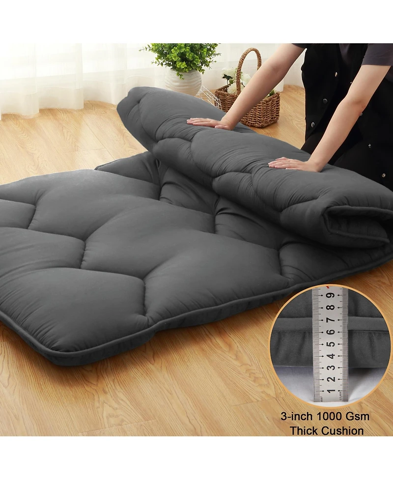 Caromio Futon Mattress Twin Size, Floor Mattress Pad Portable Dorm Sleeping Pad, 39"x 80"