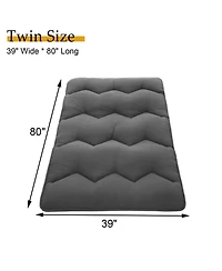 Caromio Futon Mattress Twin Size, Floor Mattress Pad Portable Dorm Sleeping Pad, 39"x 80"