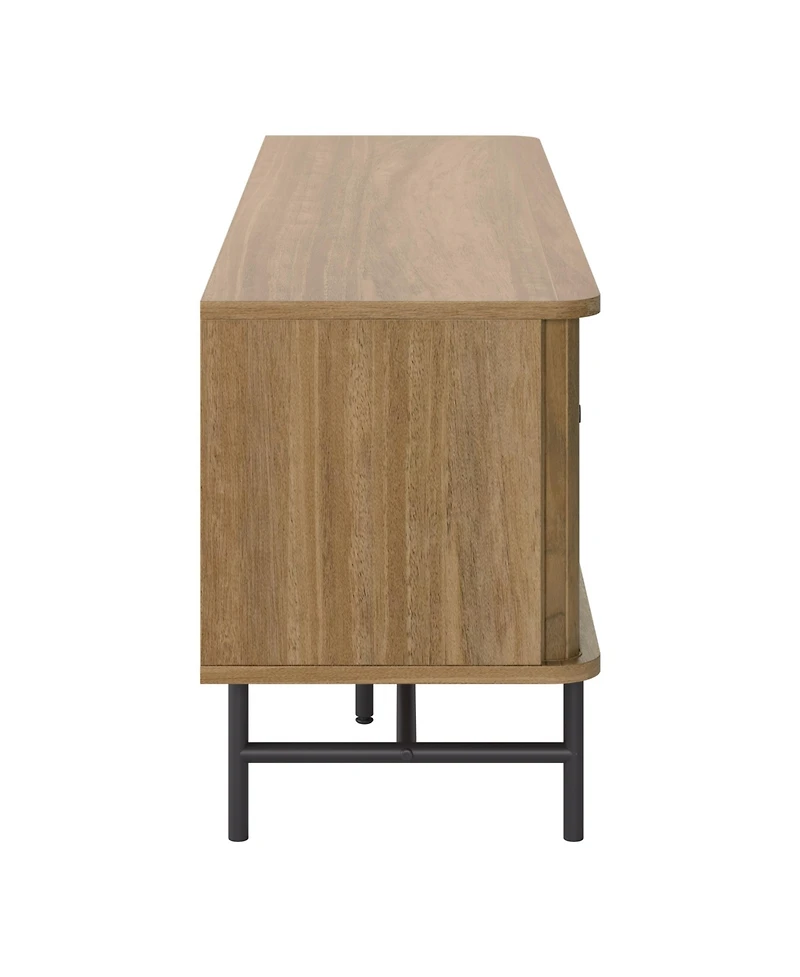 Amber & Emily Tv Stand with Sliding Doors for TVs up to 75"