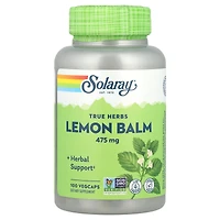 Solaray True Herbs Lemon Balm 475 mg