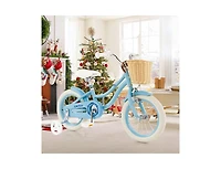 Slickblue 14-Inch Kids Bike Adjustable with Training Wheels for 3-5 Years Old