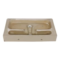 Streamdale 32" White Ceramic Sink with Black Legs