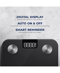 Smart Body Weight, Fat, and Bmi Composition Scale with Bluetooth & Free SunnyFit App